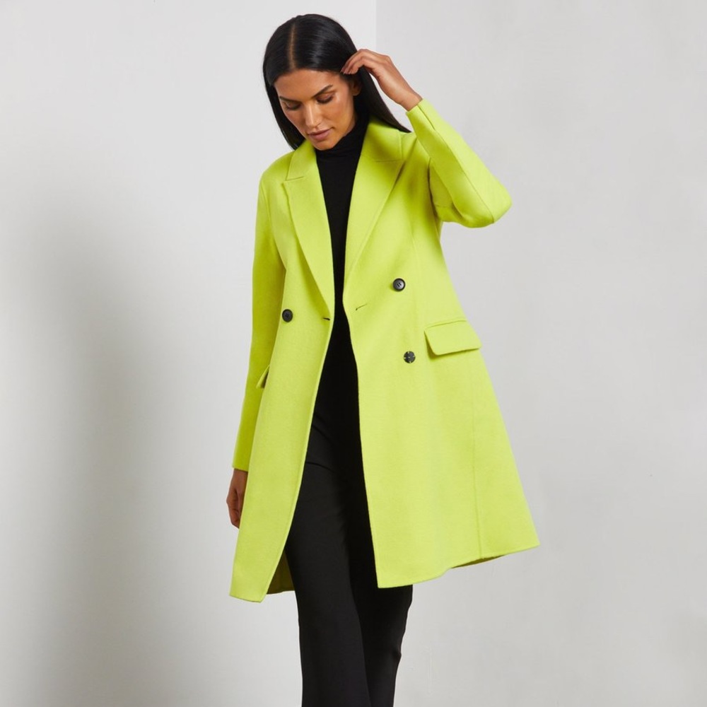 NWT BCBGMaxAzria Phoebe Lime Coat